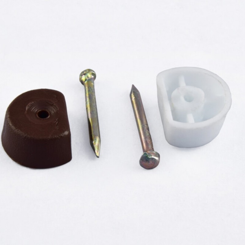 Στηρίγματα ραφιών καρφάκι (λευκό- καφέ) 