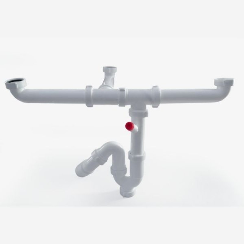 Σιφόνια νεροχύτη τριπλά χωρίς βαλβίδα 1 και 1/2" 